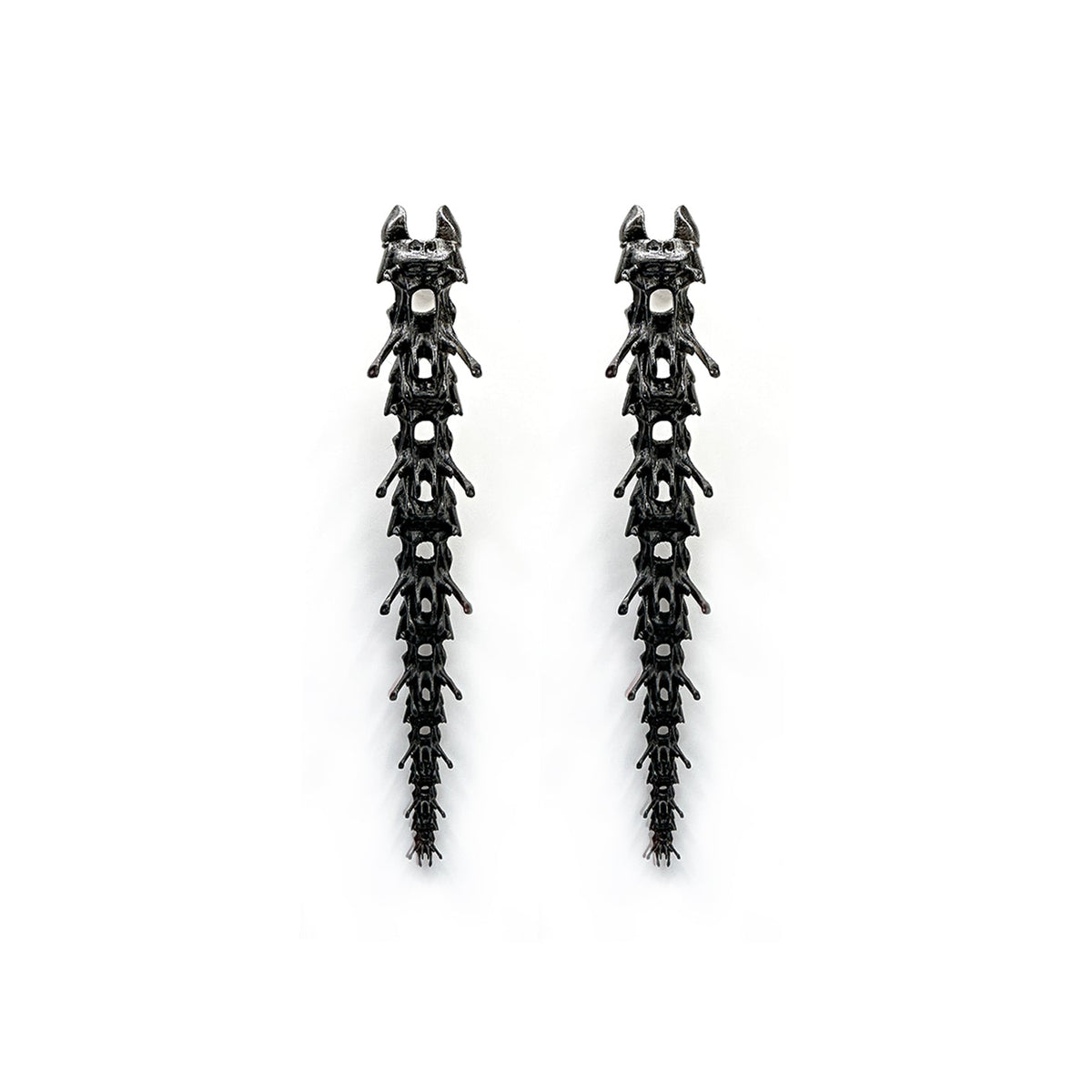Oceanspine Petals Earrings - Black - The Forumist