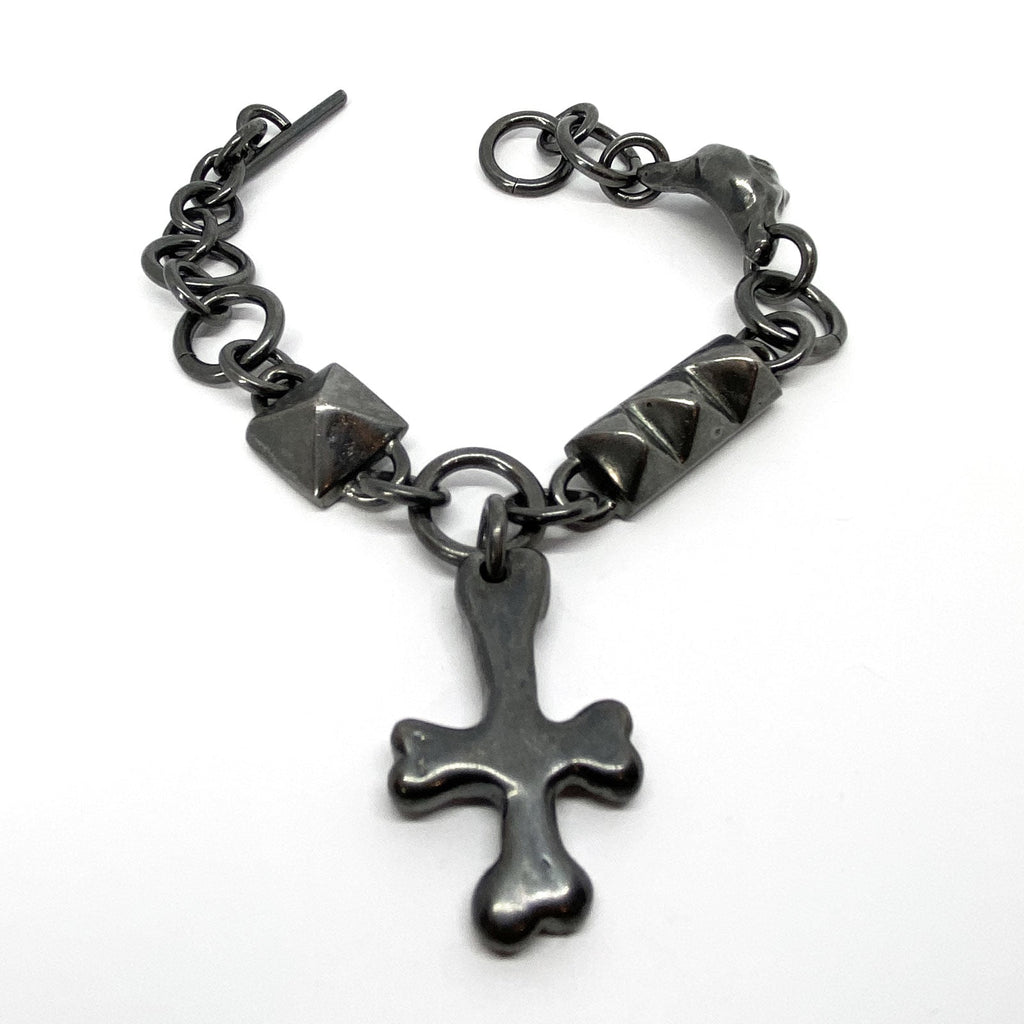 4 Charms Bracelet Oxidized - The Forumist