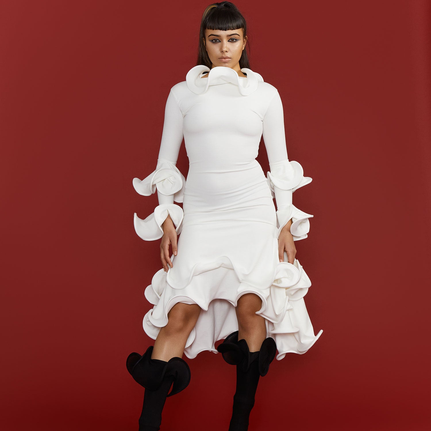 Jellyfish Dress, White