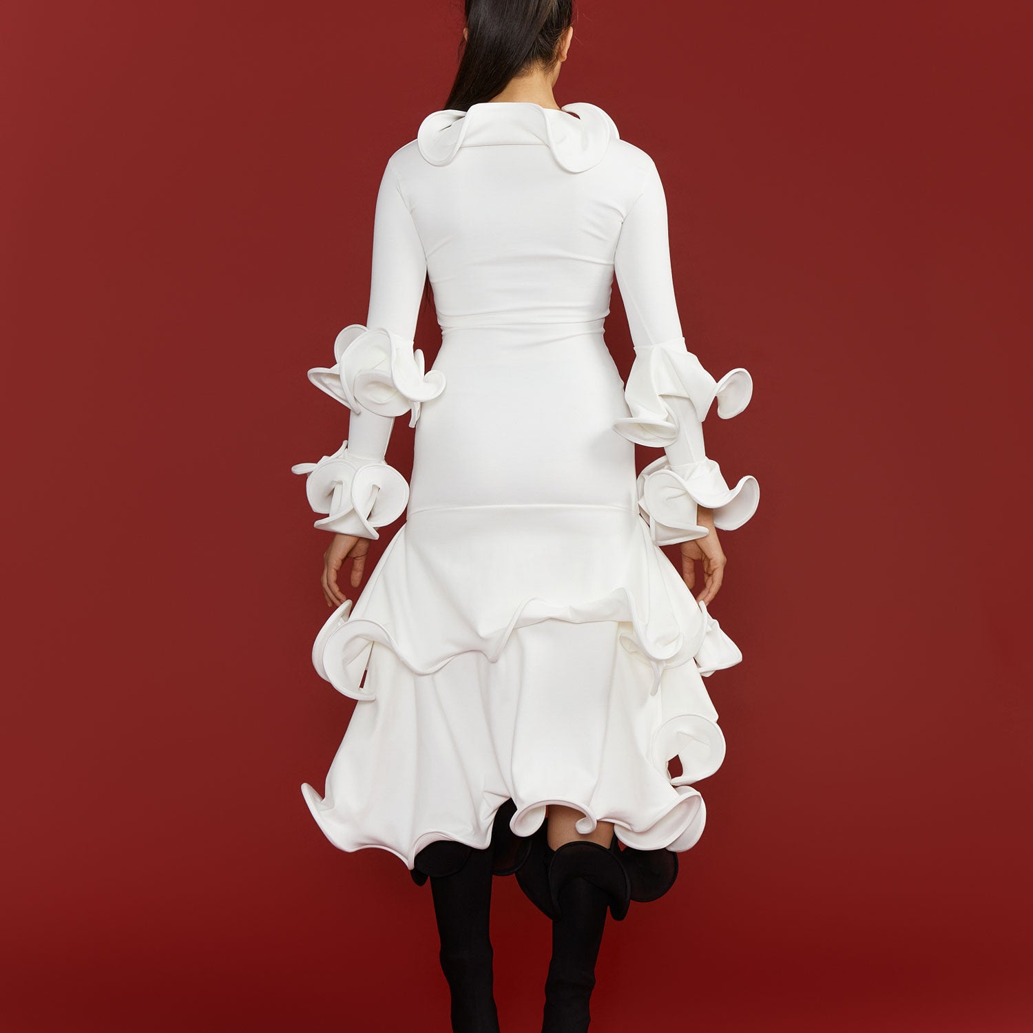 Jellyfish Dress, White M