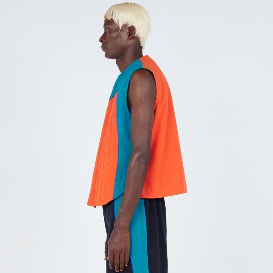 Abstract Reversible Puffer Vest - The Forumist