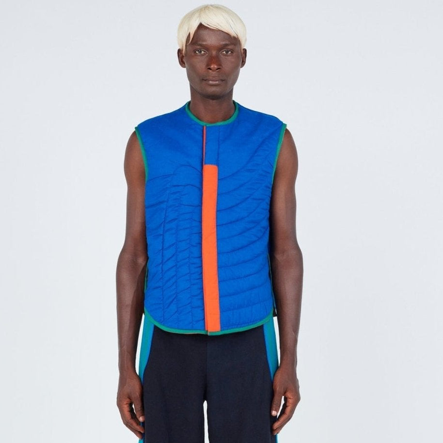 Abstract Reversible Puffer Vest - The Forumist