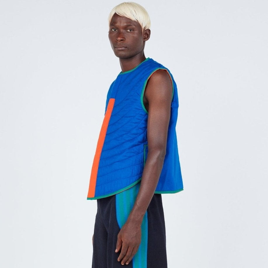 Abstract Reversible Puffer Vest - The Forumist