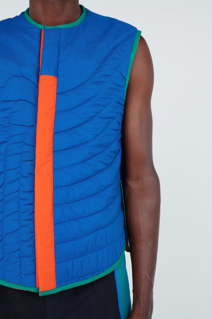 Abstract Reversible Puffer Vest - The Forumist