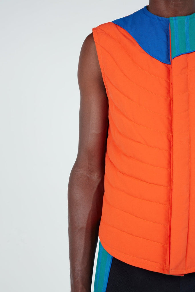 Abstract Reversible Puffer Vest - The Forumist