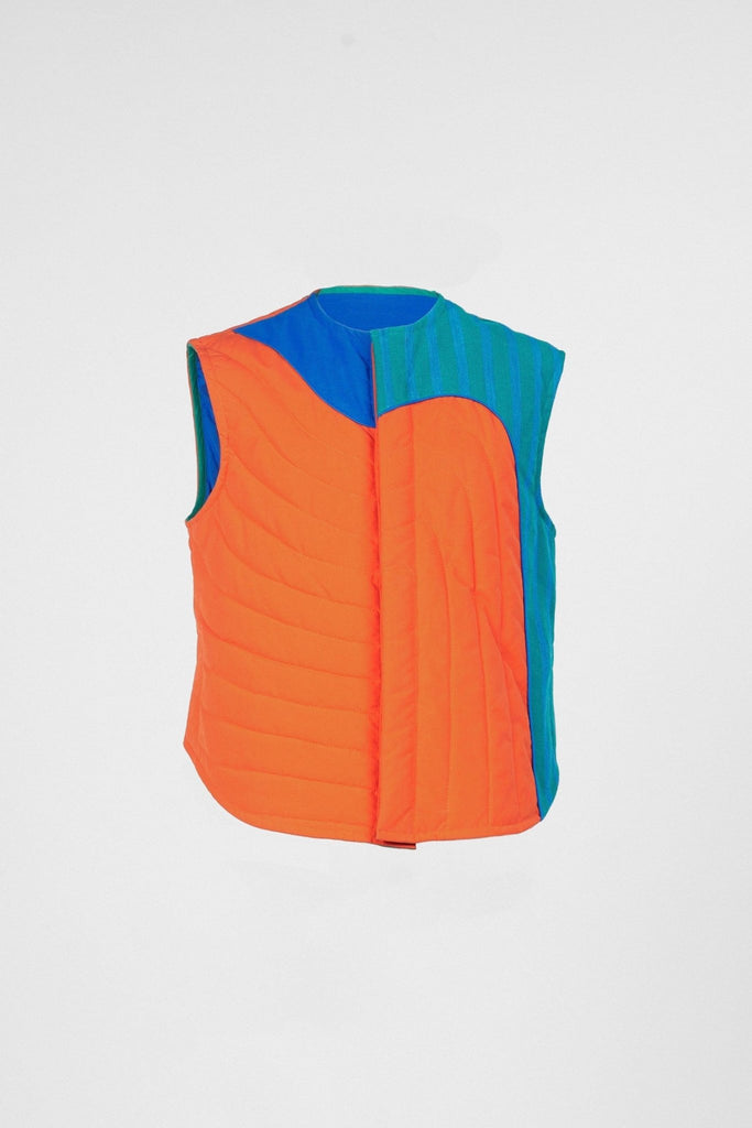 Abstract Reversible Puffer Vest - The Forumist