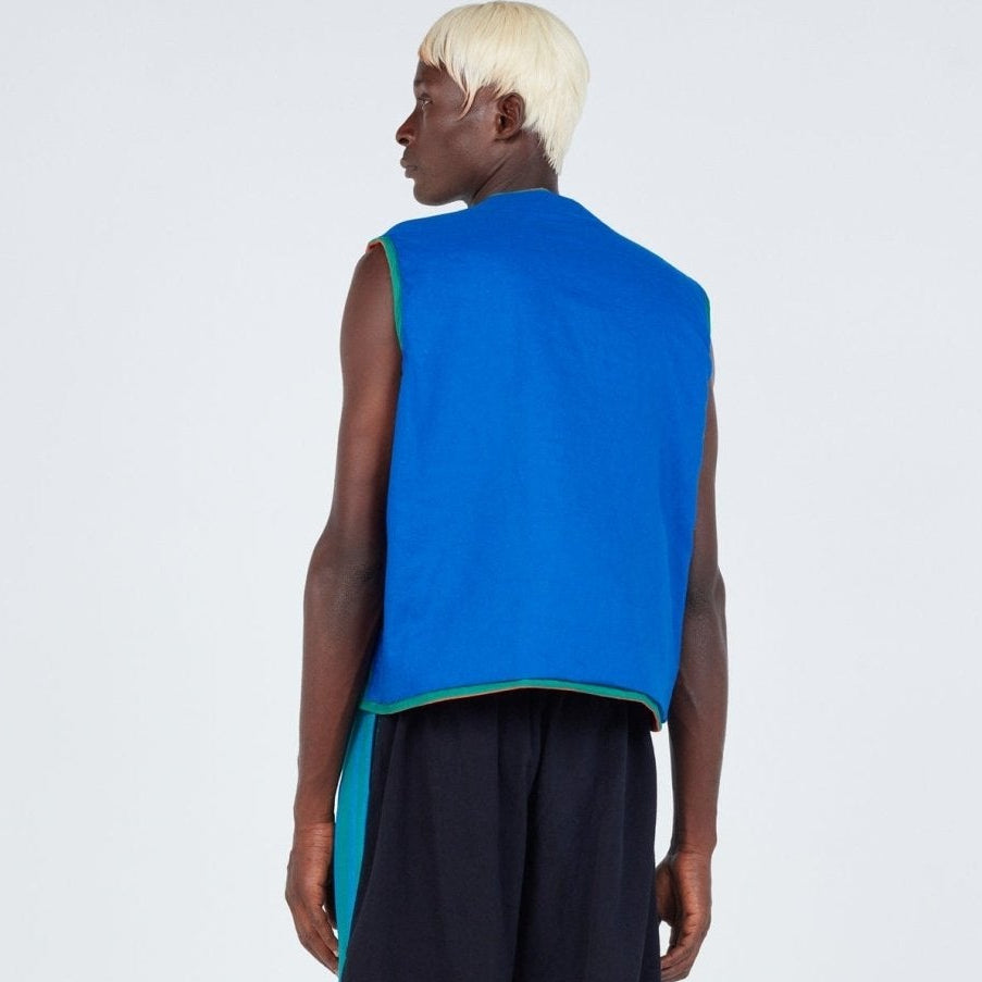 Abstract Reversible Puffer Vest - The Forumist
