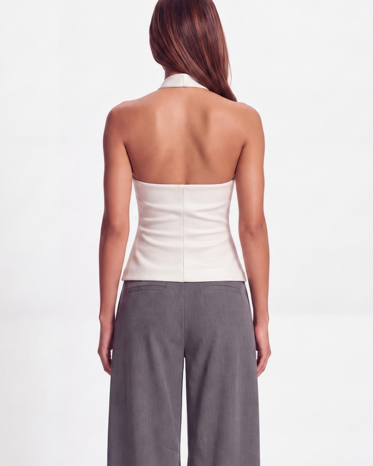 Hard to Get Vest in White – product photo 01