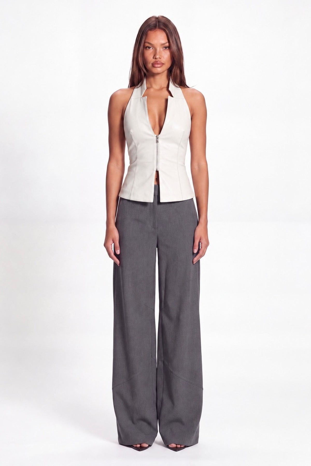 Hard to Get Vest in White – product photo 02