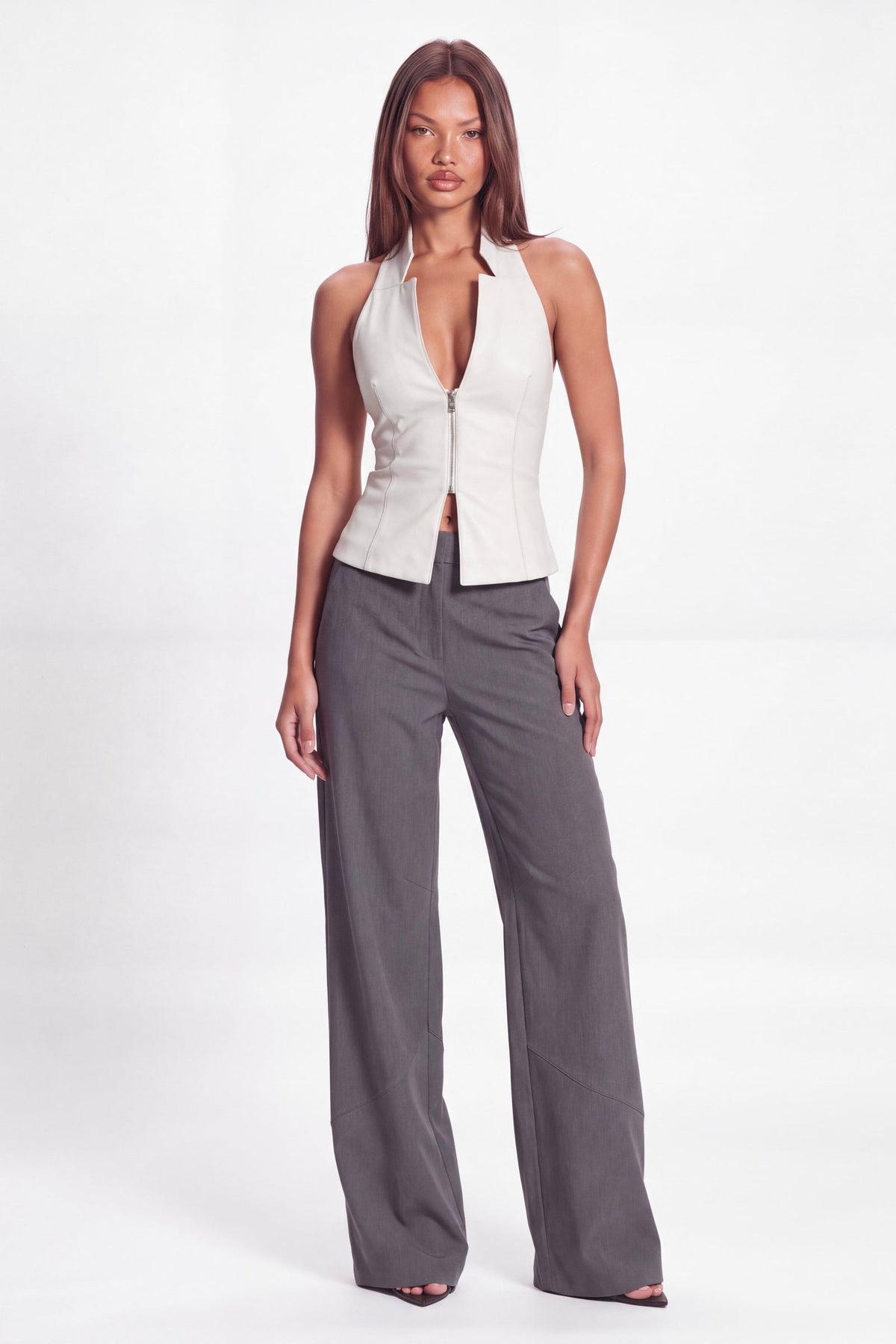 Hard to Get Vest in White – product photo 03