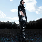 Black High Cut Skirt + Bodysuit Set - The Forumist
