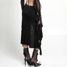 Black Jersey Asymmetrical Skirt - The Forumist