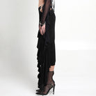 Black Jersey Asymmetrical Skirt - The Forumist