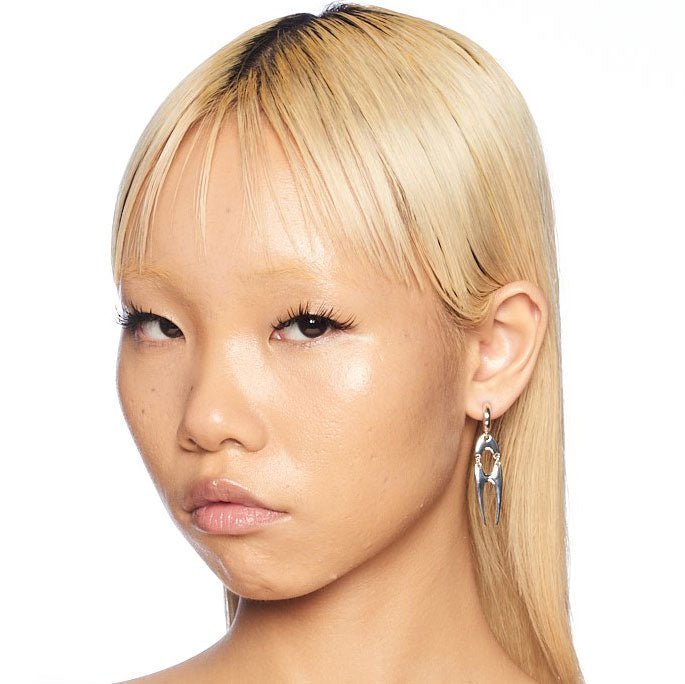 Bone Earring Silver - The Forumist