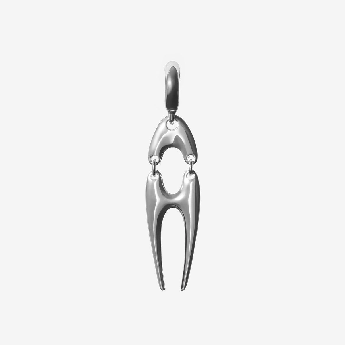 Bone Earring Silver - The Forumist