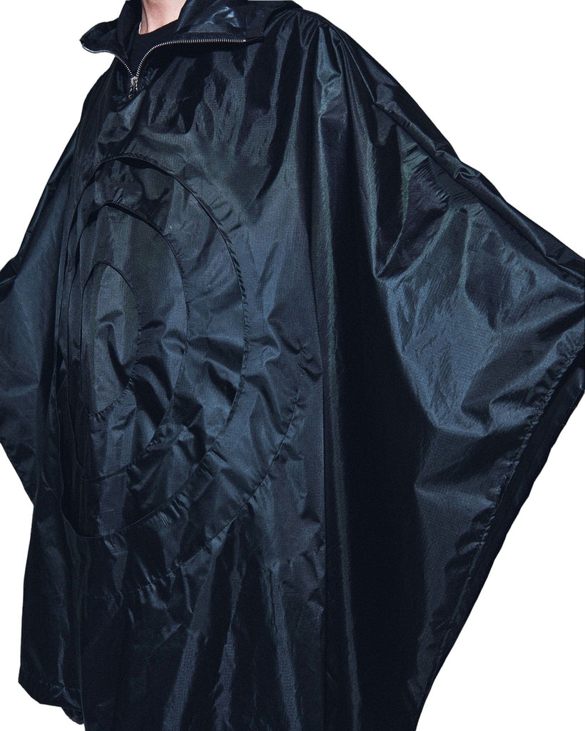 'Branchiae' Nylon Shell Hooded Poncho with Vents - The Forumist