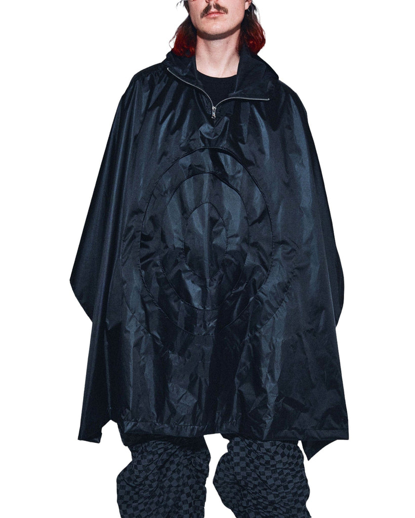 'Branchiae' Nylon Shell Hooded Poncho with Vents - The Forumist