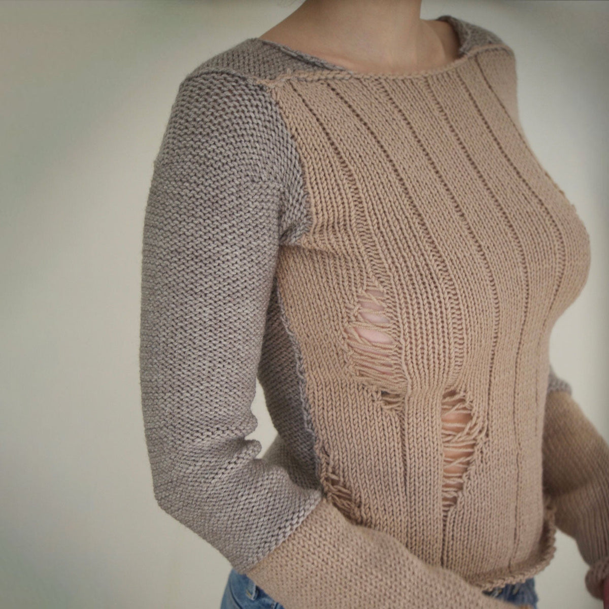 Double Sweater “Desert” Beige - The Forumist