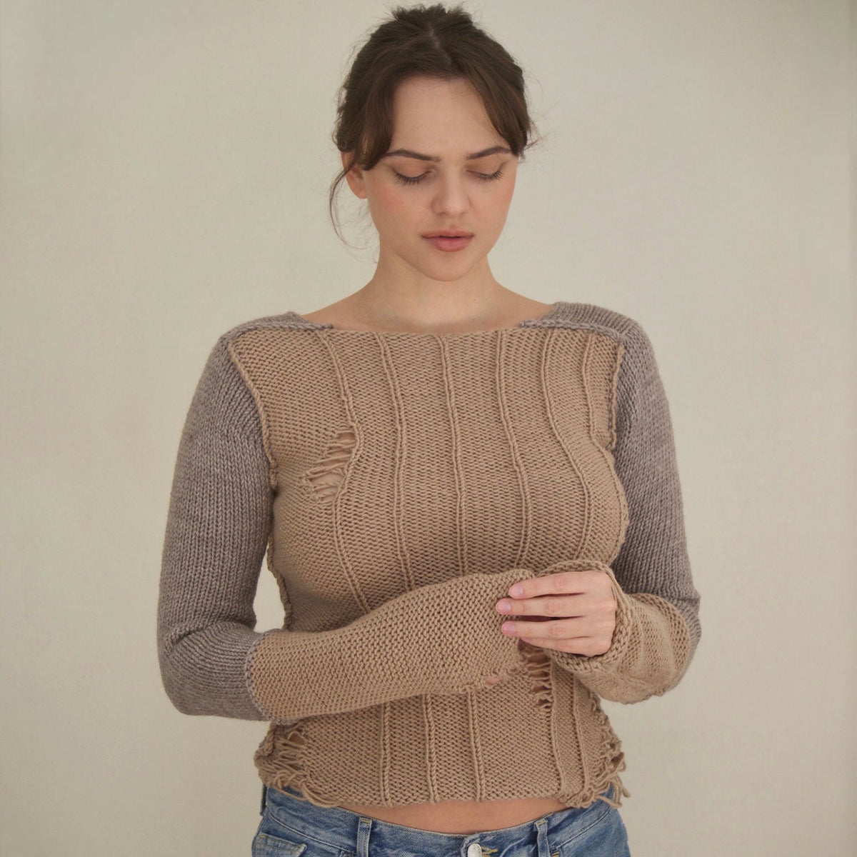 Double Sweater “Desert” Beige - The Forumist