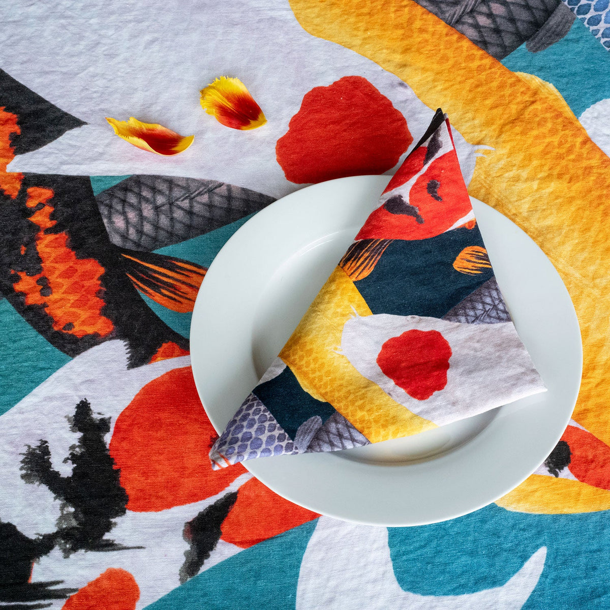 Linen Napkins - Koi II - The Forumist