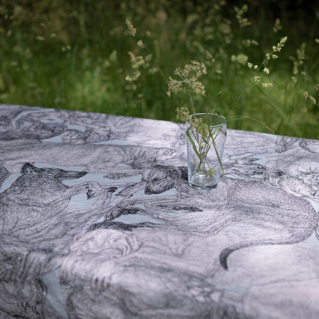 'Sleeping Dogs' Linen Tablecloth - The Forumist