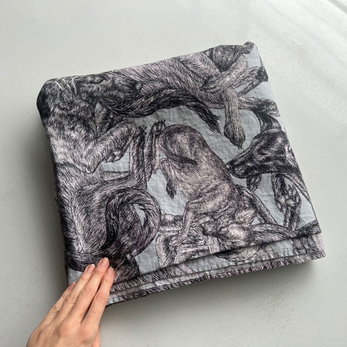 'Sleeping Dogs' Linen Tablecloth - The Forumist