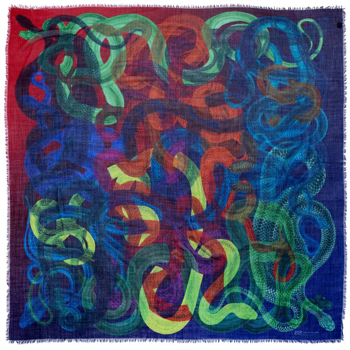 Snakes I – Superfine Wool Scarf - The Forumist