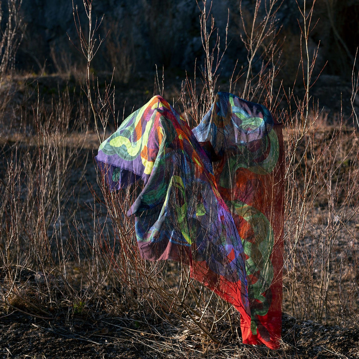 Snakes I – Superfine Wool Scarf - The Forumist