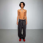 Super loose, Dark grey denim with a front cut - The Forumist