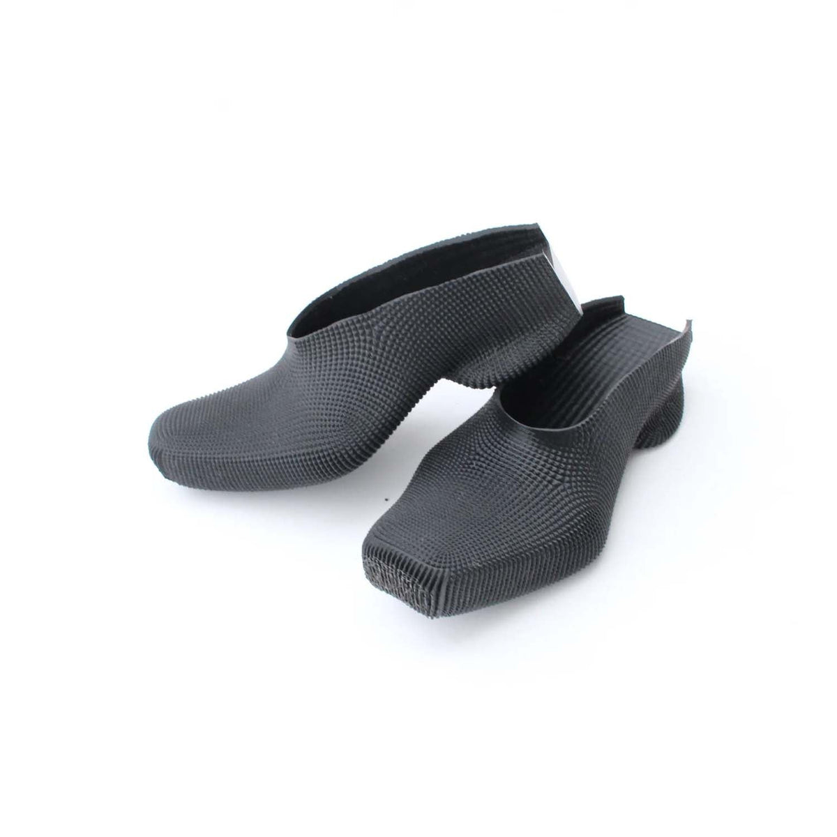 Textured Rubber Mules - The Forumist