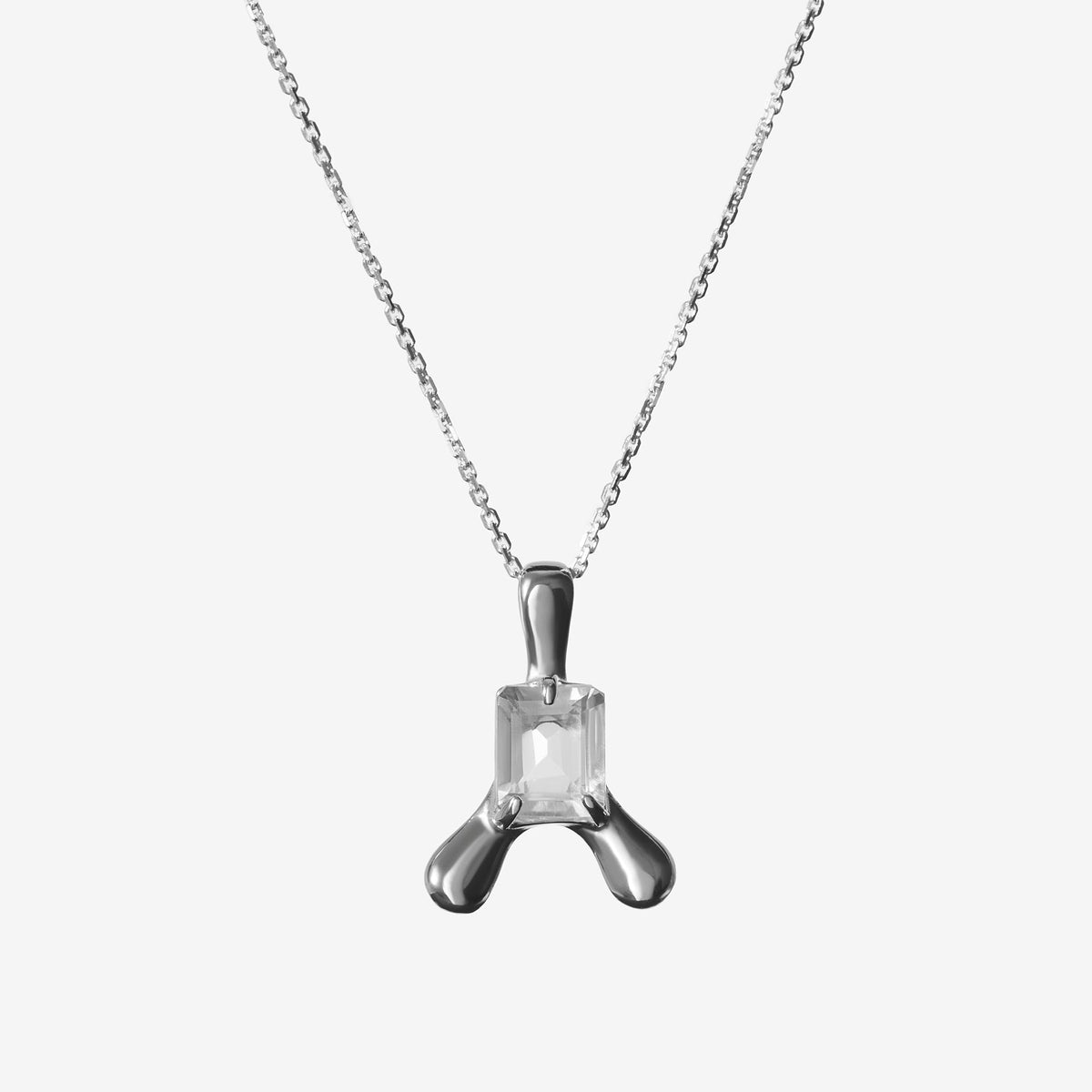 Tripo White Topaz Pendant Necklace - The Forumist